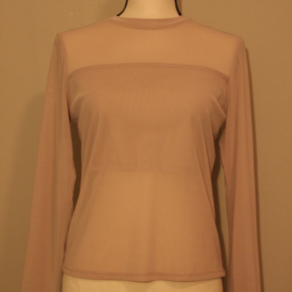 Shinestar Pink Mesh Top